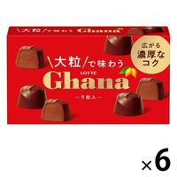 【ワゴンセール】大粒で味わうガーナ 6個 ロッテ チョコレート