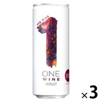 サントリー ONE WINE（ワンワイン）メルロ 250ml 1セット（3缶）【赤・ミディアムボディ】