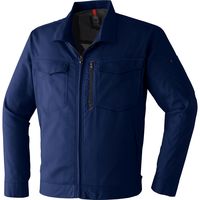 Asahicho（旭蝶繊維） E8602 長袖ブルゾン ネイビー 5L 1枚（直送品）