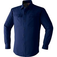 Asahicho（旭蝶繊維） E8604 長袖シャツ ネイビー 8L 1枚（直送品）