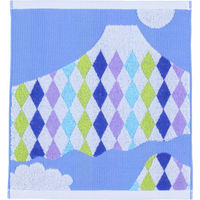 林 ハンドタオル 日本製(今治) ことほぎ 富士山 ブルー(青) WJ211301 1セット(1枚×10)