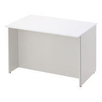 プラス スチールカウンター ローカウンター 抗ウイルス天板　ホワイト　幅950×奥行750×高さ700mm 1台（2梱包）（取寄品）