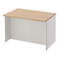 プラス スチールカウンター ローカウンター 抗ウイルス天板　ウォルナット　幅950×奥行750×高さ700mm 1台（2梱包）（取寄品）