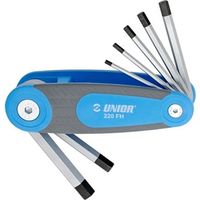 UNIOR フォールディングヘックスレンチ 2.5-10mm ブルー/ブラック 617146 1個（直送品）