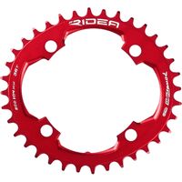 RIDEA Powering L W2T 4arms 36T(BCD:104mm)レッド 36W2-LM4S1 1個（直送品）