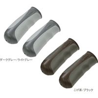 オージーケー技研 グリップ （ハーフ / ハーフ） こげ茶/ブラック AG-021 1ペア（直送品）