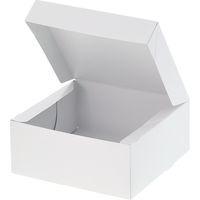 シモジマ ケーキ箱 PC-カラー65 4号 10枚 ホワイト 004260103 1セット(10枚入×20袋 合計200枚)（直送品）