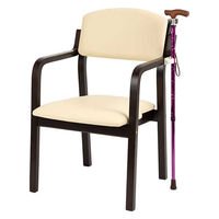 オフィス・ラボ エコノチェア ウッディ 木部:ダーク 張地:アイボリー EC-WD24VDKIV 1脚 O1096（直送品）