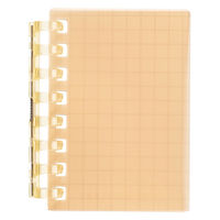 リヒトラブ オープンリングノート ミニ ノート 方眼罫 40枚収容 オレンジ N2719-4 1冊（直送品）