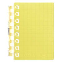 リヒトラブ オープンリングノート ミニ ノート 方眼罫 40枚収容 イエロー N2719-5 1冊（直送品）