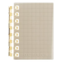 リヒトラブ オープンリングノート ミニ ノート 方眼罫 40枚収容 ブラウン N2719-9 1冊（直送品）