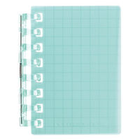 リヒトラブ オープンリングノート ミニ ノート 方眼罫 40枚収容 グリーン N2719-7 1冊（直送品）