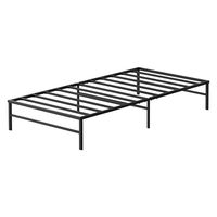 アイリスオーヤマ スチールベッド シングル 幅970×奥行1950×高さ299mm ブラック 1台（直送品）