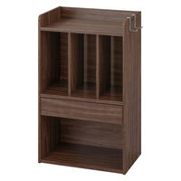 アイリスオーヤマ ランドセルラック 幅452×奥行287×高さ763mm ウォールナット 1台（直送品）