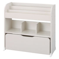 アイリスオーヤマ 収納カート トイハウスラック 幅827×奥行363×高さ798mm ホワイト 1台（直送品）