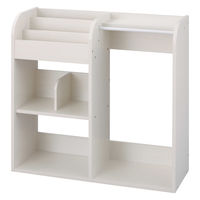 アイリスオーヤマ ワードローブ トイハウスラック 幅827×奥行295×高さ795mm ホワイト 1台（直送品）