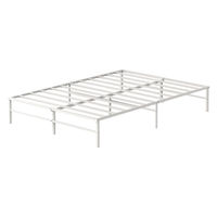 アイリスオーヤマ スチールベッド ダブル 幅1400×奥行1950×高さ299mm ホワイト 1台（直送品）