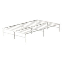 アイリスオーヤマ スチールベッド セミダブル 幅1200×奥行1950×高さ299mm ホワイト 1台（直送品）