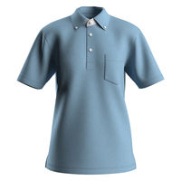 サーヴォ ポロシャツ（男女兼用・半袖） スカイブルー M MCSU-2401-K2 1着（直送品）