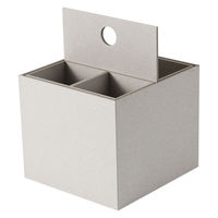 ナカバヤシ 紙製収納リトレイ ハンドルボックス ライトグレー RTY-HB01LG 1個