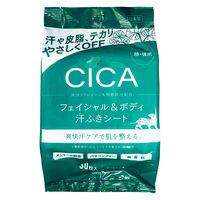 CICA フェイシャル＆ボディ 汗ふきシート 使い切り 冷却用品 ひんやりグッズ エモーションプラネット 1個(30枚入)