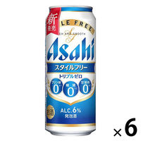 ビール類 発泡酒 アサヒ スタイルフリー トリプルゼロ プリン体ゼロ 糖質ゼロ 甘味料ゼロ 缶 500ml 6本