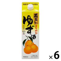 【アウトレット】東亜酒造 蔵出し まろやかゆず酒 1000ml 1セット（6本）