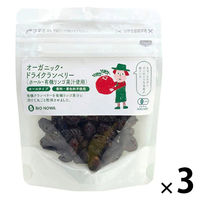 有機素材 ドライフルーツ BIONOWA オーガニック ドライクランベリー（ホール・有機リンゴ果汁使用） 1セット（1個×3）