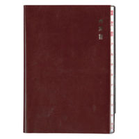 ダイゴー 太罫住所録 B6 縦型 赤 H8082 1冊（直送品）