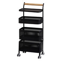 Habiter(アビテ) ピヴォ・トローリーラック ZK-901-BK 1個（直送品）