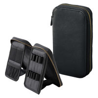 リヒトラブ XCOA スタンドブックペンケース 筆箱 高級筆記 ライト ジェットブラック A3813-24 1個（直送品）