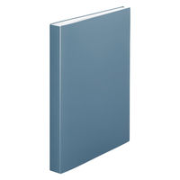 リヒトラブ Mutual クリヤーブック A4 60P ファイル 厚口ポケット スレートブルー N2402-11 1冊（直送品）