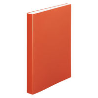 リヒトラブ Mutual クリヤーブック A4 60P ファイル 厚口ポケット テラコッタオレンジ N2402-4 1冊（直送品）