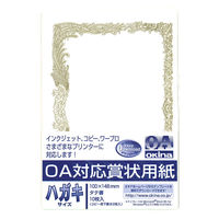 オキナ OA対応賞状用紙 はがき SXーH 1セット(1包×10)（直送品）