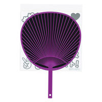 新日本カレンダー 新日本 ジャンボうちわキット(パープル) 7068 1セット(1本×3)（直送品）