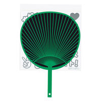 新日本カレンダー 新日本 ジャンボうちわキット(グリーン) 7066 1セット(1本×3)（直送品）