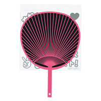 新日本カレンダー 新日本 ジャンボうちわキット(ディープピンク) 7062 1セット(1本×3)（直送品）