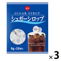 東京めいらく スジャータ シュガーシロップ 9g 1セット(20個入×3)