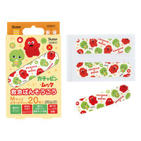 スケーター QQB1C 救急絆創膏(ばんそうこう) M 20枚入 【ガチャピン・ムック】 683428-QQB1C 1箱(20枚入)（直送品）