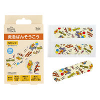 スケーター QQB1C 救急絆創膏(ばんそうこう) M 20枚入 【くまのプーさん】 718427-QQB1C 1箱(20枚入)（直送品）