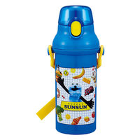 スケーター PSB5SAN 食洗機対応 直飲みプラワンタッチボトル 【パペットスンスン】 水筒 727986-PSB5SAN 1個（直送品）