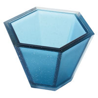 曙産業 TW-3788 角器(KAKKI) 六角お猪口 瑠璃 70ml 1個（直送品）