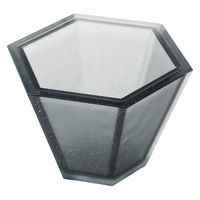 曙産業 TW-3791 角器(KAKKI) 六角お猪口 墨 70ml 1個（直送品）