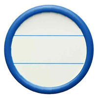 ソニック 丸型名札 大 φ50mm クリップ&安全ピン両用 10個入 青 NF-685-B 1パック（直送品）