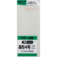 キングコーポレーション 長4 カラー封筒 ソフト N4S80G 1セット(2パック(100枚入×2))（直送品）