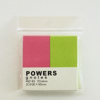 プリントインフォームジャパン パワーズ 2c 30x60mmx2pad ピンク、グリーン 971-6263-003 1セット(3個)（直送品）