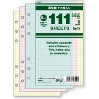 レイメイ藤井 111方眼罫ノート 聖書サイズ 5mm方眼 3色 DR4011 1セット(1パック×3)（直送品）