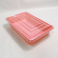 江戸川物産 デリカフードケース Mサイズ 10組入 ピンク MS-003 1セット(1パック×2)（直送品）
