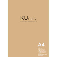 包む カラーペーパー A4 50枚入 クラフト紙 未晒クラフト TL0F9 1セット(1冊×3)（直送品）