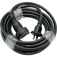 星光商事 STARLIGHT 防雨型延長コード(黒)5m SK-BE05 1セット(30本) 127-1280（直送品）